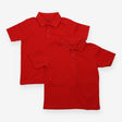 2 pack red polo shirts