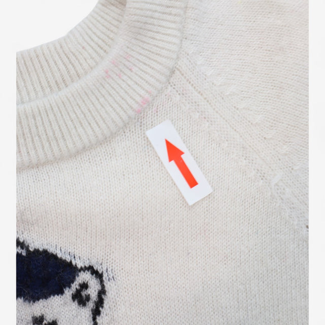 Jumper Cream Knit with Chilly Polar Bear