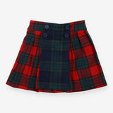 Skirt red green check kilt