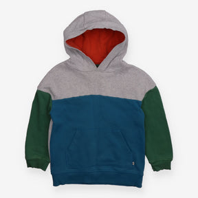 Hoodie blue grey and green