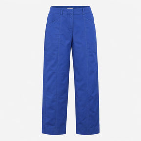 Cobalt Royal Blue 86% Cotton 14% Hemp High Waist U
