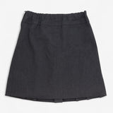 Grey Pleated School Skirt