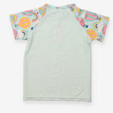 Happy Nappy Rash Vest Pink Hot Air Balloon