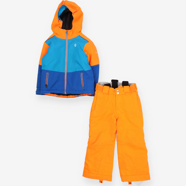 Dare2B Ski Suit Blue and Orange Dungaree and Coat