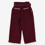 Trousers Cord Plum with Belt