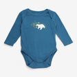Bodysuit Long Sleeve Teal with Starry Polar Bear