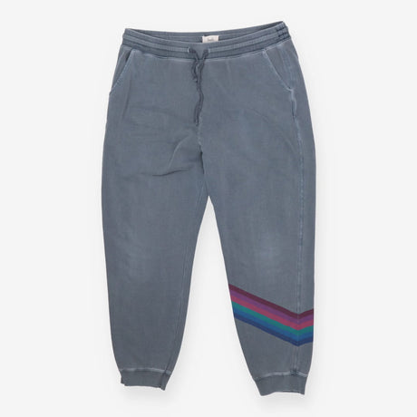 Hush Grey rainbow stripe joggers