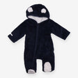 Pramsuit Blue Fleece with Cream Star Lining 