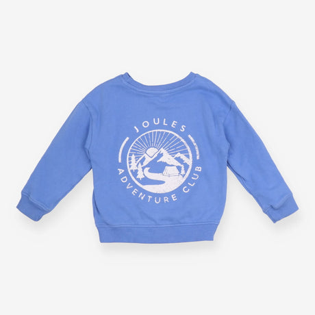 Sweatshirt cornflower blue Adventure club on back