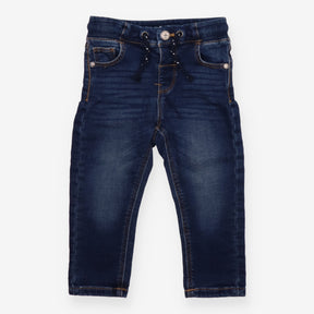 Pull on jeans blue drawstring