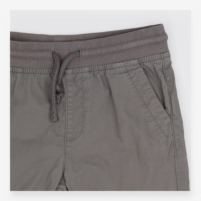 Trousers grey pull on drawstring