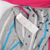 Grey Heart Pyjamas Pink Lining