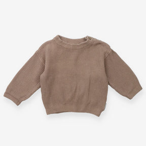 Sweater brown ribbed