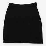 Black Sixties Ponte A-Line Mini Skirt