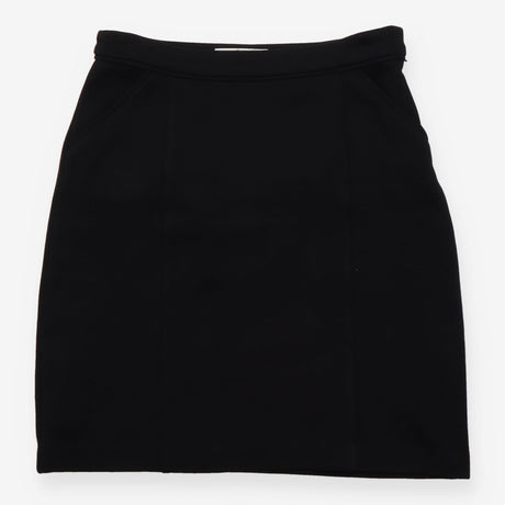 Black Sixties Ponte A-Line Mini Skirt