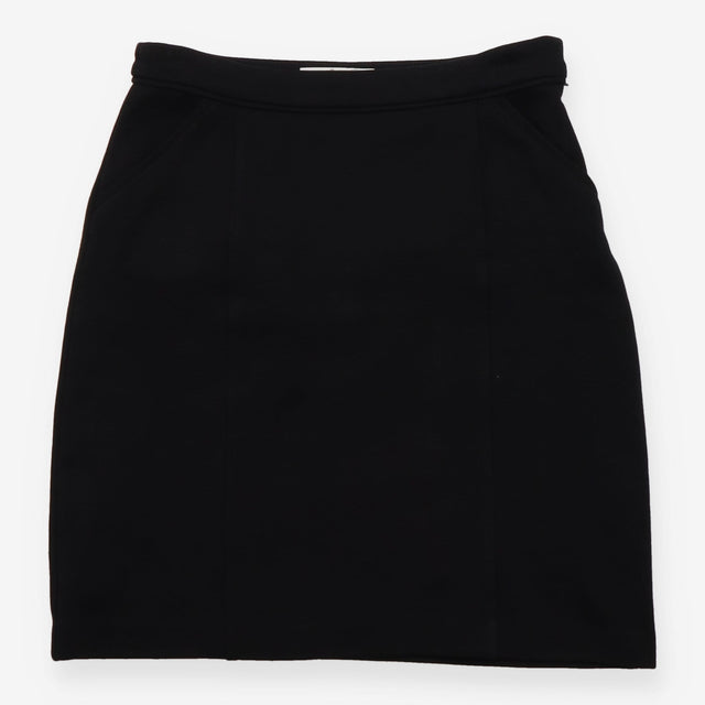 Black Sixties Ponte A-Line Mini Skirt