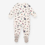 Sleepsuit white festive