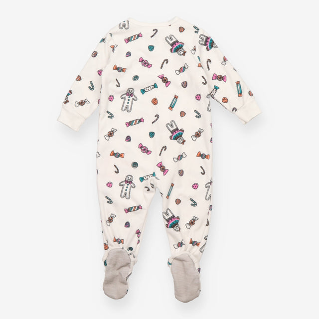 Sleepsuit white festive