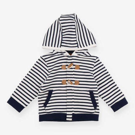 Hoodie navy white duffle front