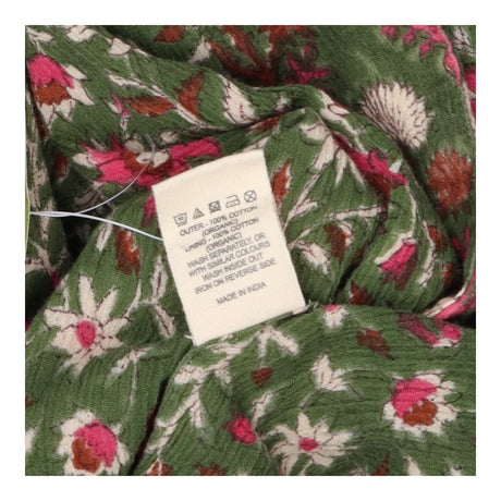 Floral Organic Cotton Longline Open Cardigan