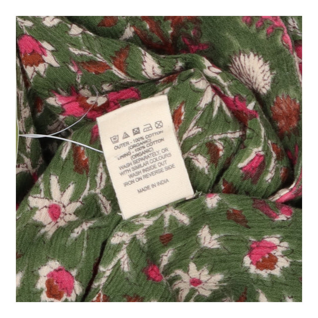 Floral Organic Cotton Longline Open Cardigan
