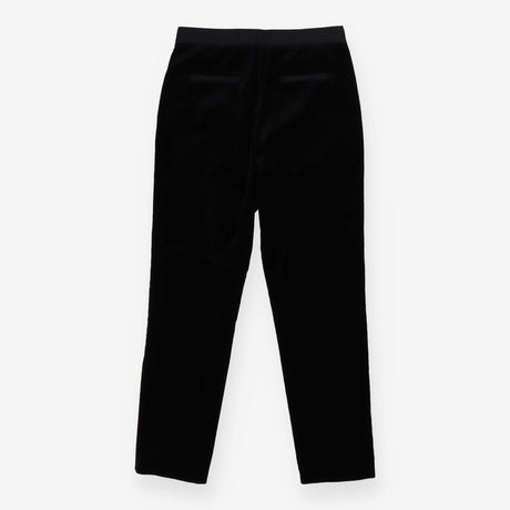 Trousers black tailored velvet