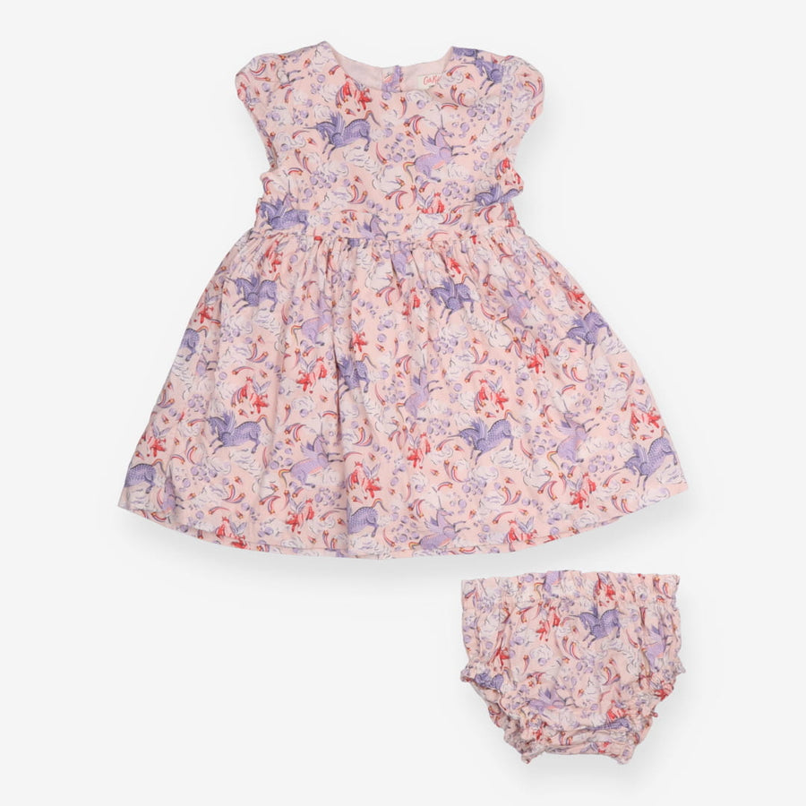 Pink Mythical Creatures Dress with Bloomers