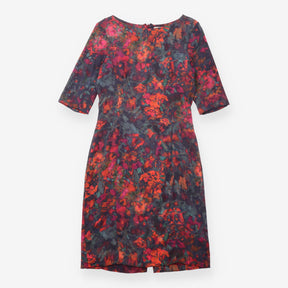 Dress Multicoloured Silk Blend Floral Midi