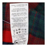 Skirt red green check kilt