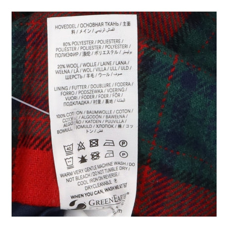 Skirt red green check kilt