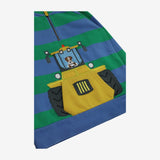 Jumper Blue and Green Stripe with Digger Dog