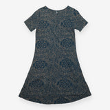 Dress Blue Tile Patterned Jersey Short Sleeve
