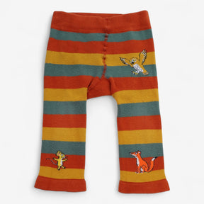 Knit leggings stripe the gruffalo