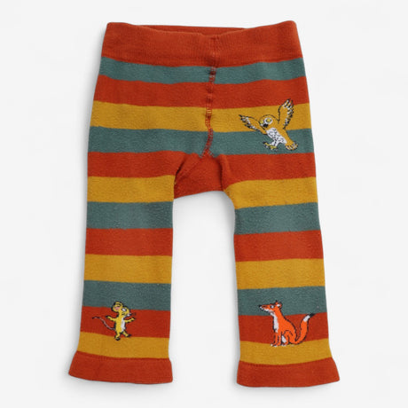 Knit leggings stripe the gruffalo