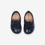 Shoes velcro blue metallic 