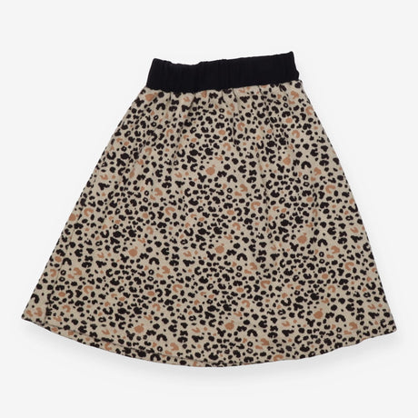 Midi Skirt Black Waistband and Animal Print