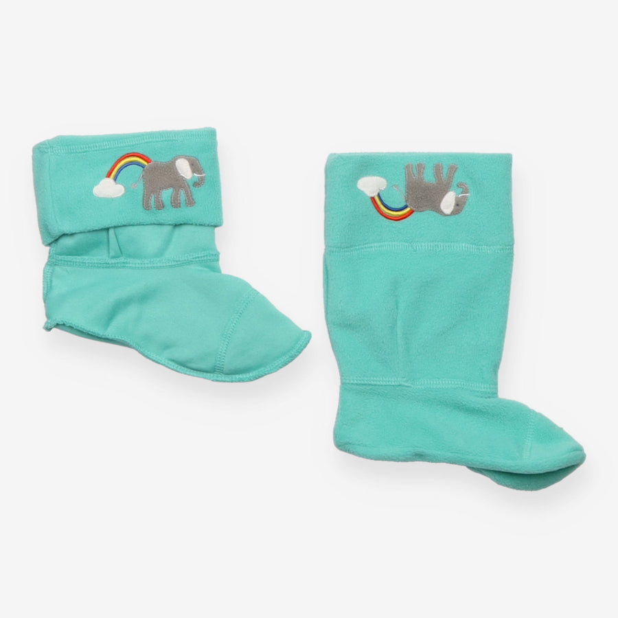 Welly liners green elephants