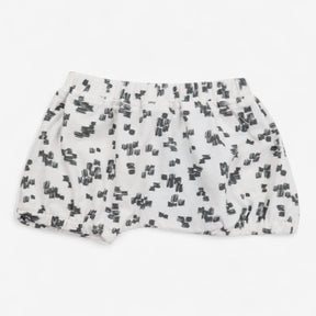 Shorts cream patterned 