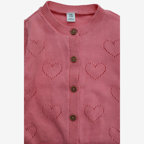Cardigan Pink Hearts