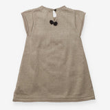 Gold knit sparkle dress