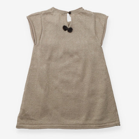 Gold knit sparkle dress