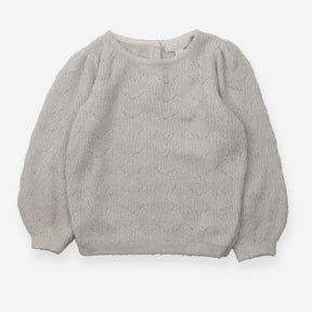Sweater knit grey sparkle