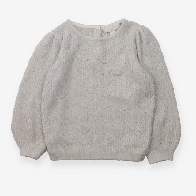Sweater knit grey sparkle