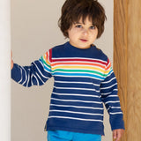 Retro rainbow jumper