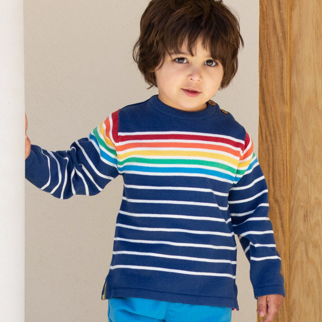 Retro rainbow jumper