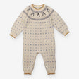 Romper Knit Cream Winter Wonderland Penguins