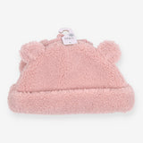 Hat and mittens pink fleece