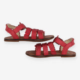 sandals pink leather