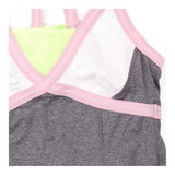 Dress Tennis Athletic Tiered Cross Back Grey Pink