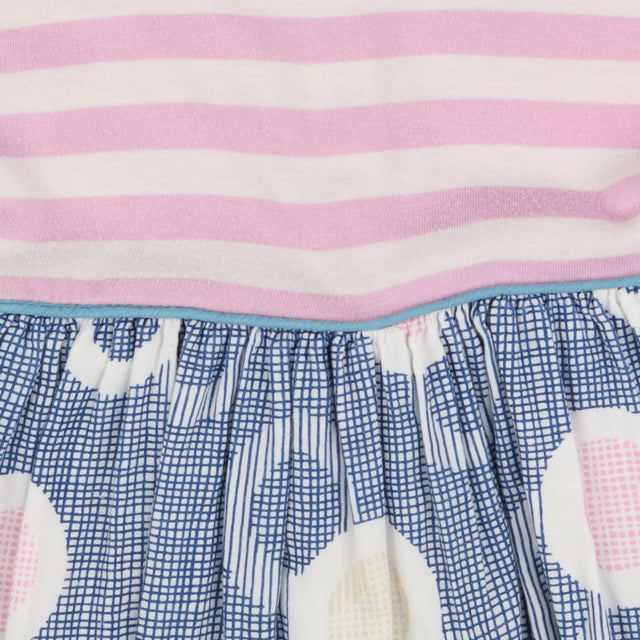 Purple Striped and Checkered Romper